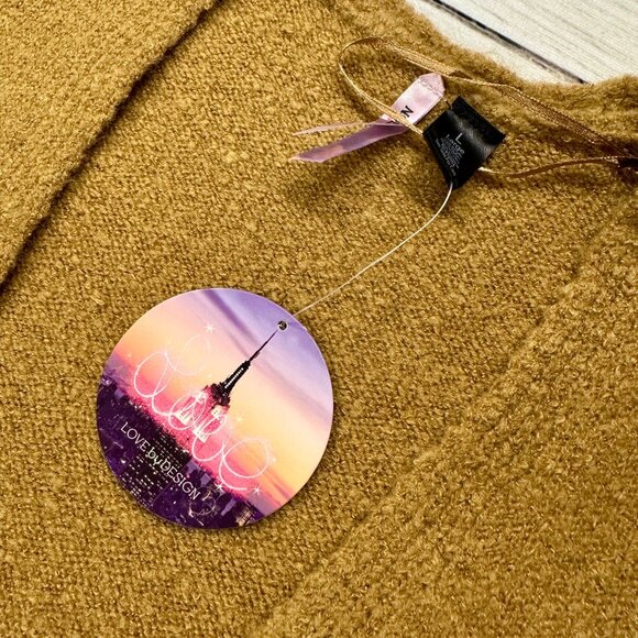 NWT Woman's Love By Design Color Block Open Front Cardigan Sweater Size Large - Picture 8 of 10